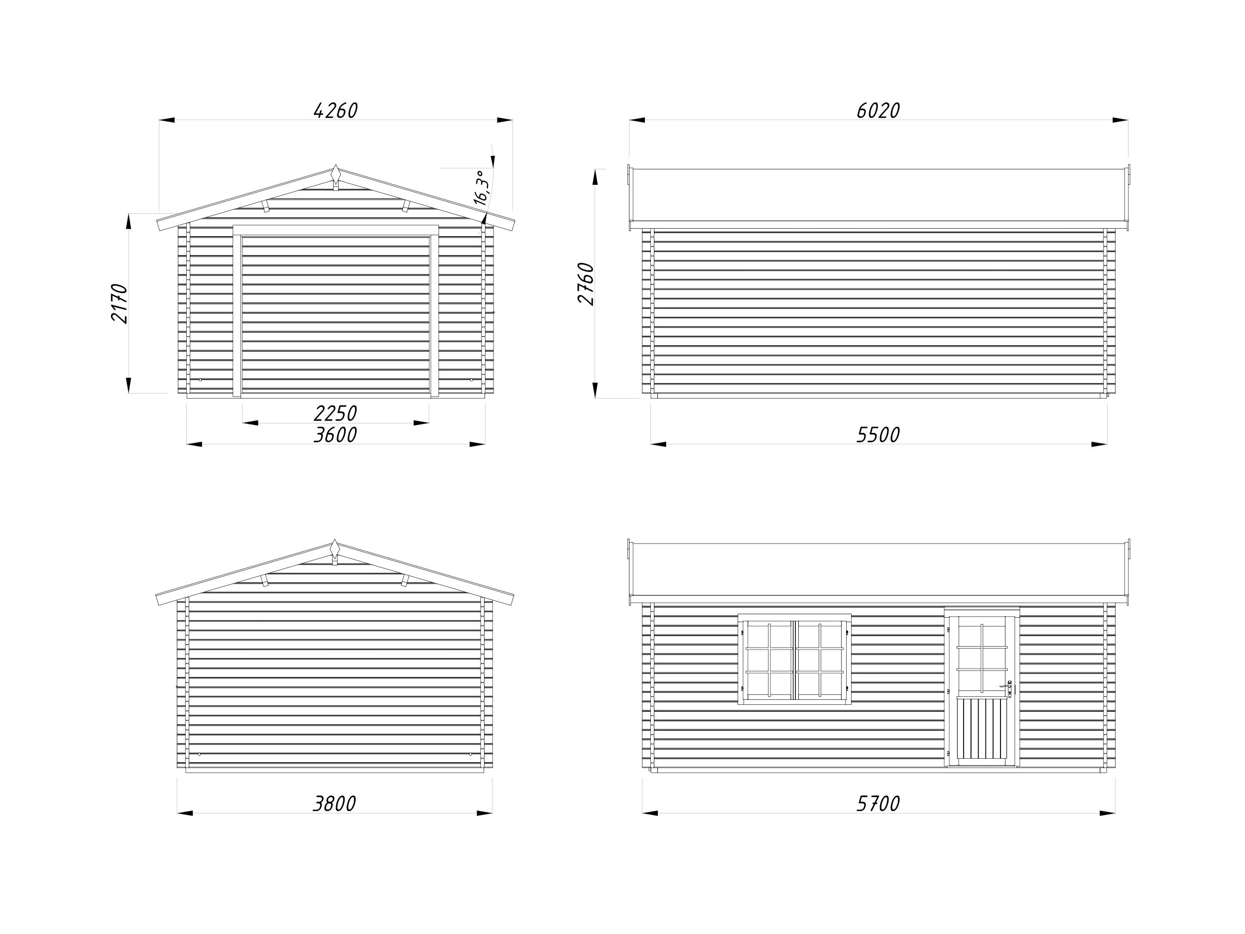 Irene/Roger 19,0 m2 kit