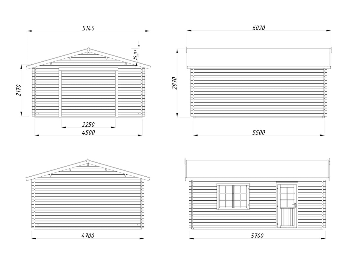 Irene/Roger 23,9 m2 kit