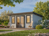 Lisa 14.2m2 (4.5x3.3m | 44mm) Lamekatusega freespruss-aiamaja (uuendatud aastal 2024)