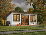 Lisandra 19,4 m² (5,5x4 m | 44 mm) Aiamaja alumiiniumuste ja -akendega