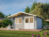 Britta 17.5m2 (4.26x4.26m | 40mm) Mägimajakese stiilis freespruss-aiamaja