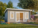 Lisa 14.2m2 (4.5x3.3m | 44mm) Lamekatusega freespruss-aiamaja (uuendatud aastal 2024)