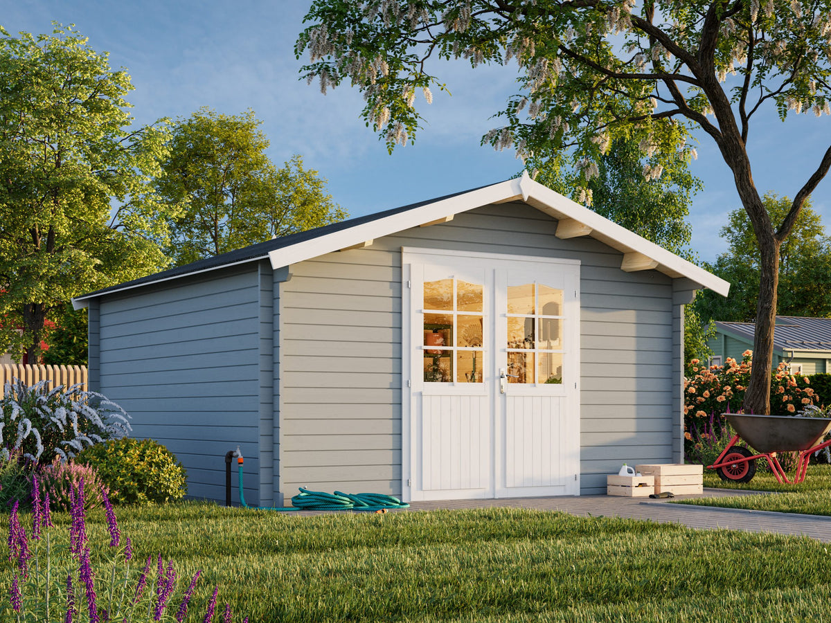 Lotta 13.9m2 (3.8x3.8m | 34mm) Traditsiooniline freespruss-aiamaja