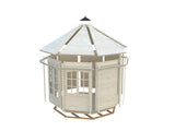 Veronica 2 6.7m2 (2.89x2.89m | 28mm) Valmis seinaelementidest kahe aknaga paviljon