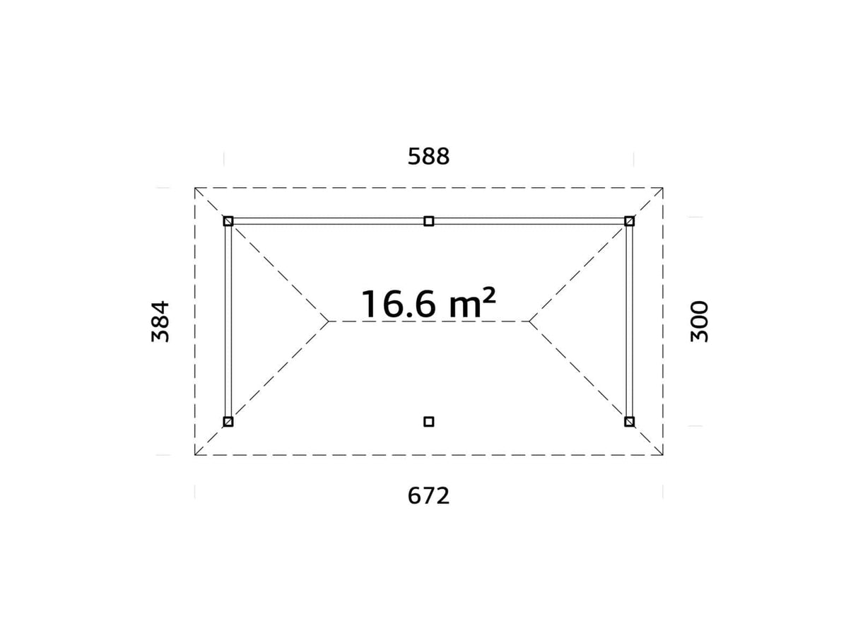 Bianca 16.6m2 Set 107 (5.88x3m) Paviljon