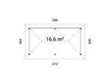 Bianca 16.6m2 Set 108 (5.88x3m) Paviljon