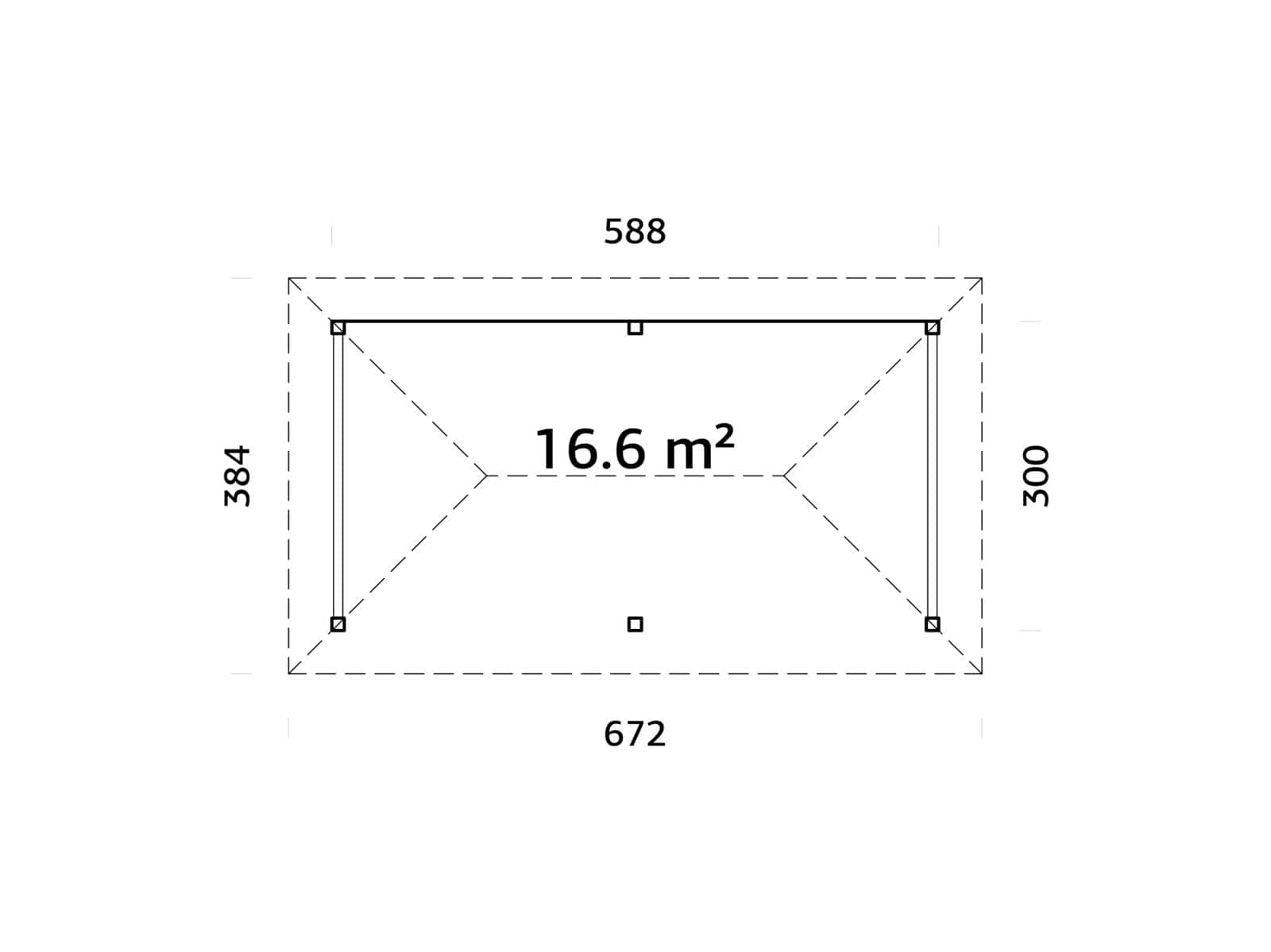 Bianca 16.6m2 Set 108 (5.88x3m) Paviljon