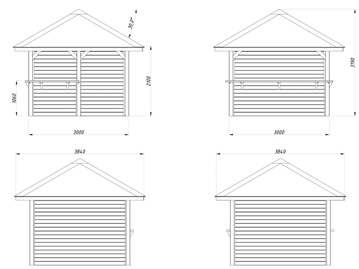 Bianca 8.3m2 Set 103 (3x3m) Baarinurgaga paviljon