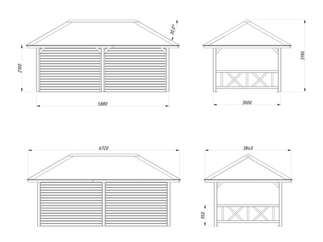 Bianca 16.6m2 Set 108 (5.88x3m) Paviljon
