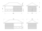 Bianca 16.6m2 Set 110 (5.88x3m) Baarinurgaga paviljon