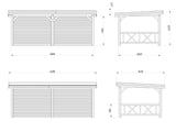 Lenna 16.6m2 Set 308 (5.88x3m) Lamekatusega suur väliköök