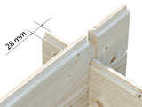 Vivian 6.9m2 (3x2.4m | 28mm) Kompaktne freespruss-aiamaja
