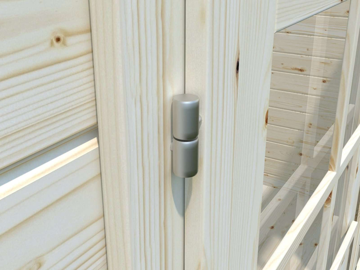 Ella 13.1m2 (4.5x3m | 28mm) Kahe ruumiga klaasustega aiakuur