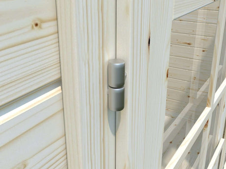 Ella 13.1m2 (4.5x3m | 28mm) Kahe ruumiga klaasustega aiakuur