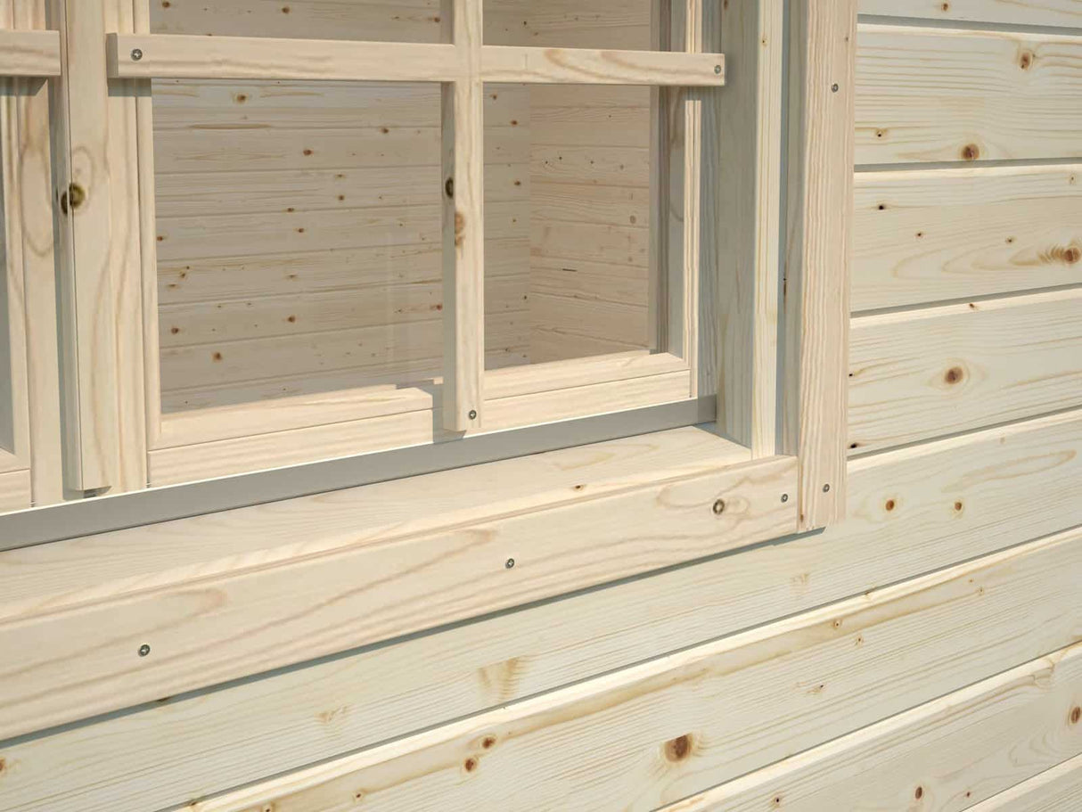 Helena 15.1m2 (4.5x3.6m | 70mm) Vastupidav freespruss-aiamaja