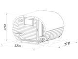 Anette 3+1.5m2 (3.28x2.7m | 42mm) Ovaalsaun