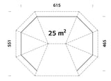 Betty 25m2 (4.65x6.15m) Suur paviljon