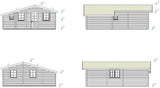 Emily 39.2m2 (6.46x7.6m | 70mm) Traditsiooniline freesprussist suvila