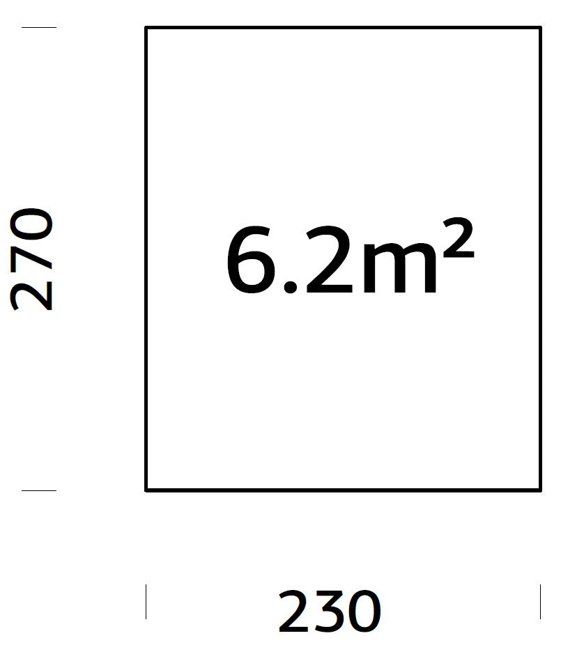 Vundamendiraam 2,3x2,7 m (sh. LogFoot)