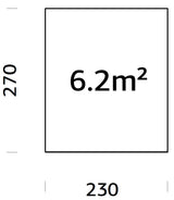Vundamendiraam 2,3x2,7 m (sh. LogFoot)