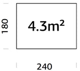Vundamendiraam 2,4x1,8 m (sh. LogFoot)