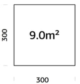 Vundamendiraam 3x3 m (sh. LogFoot)
