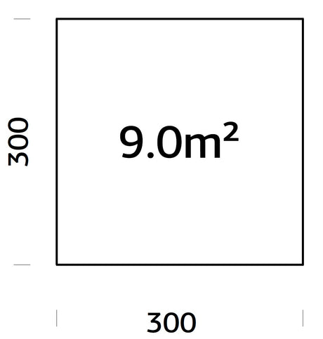 Vundamendiraam 3x3 m (sh. LogFoot)