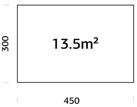 Vundamendiraam 4,5x3 m (sh. LogFoot)