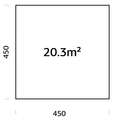 Vundamendiraam 4,5x4,5 m (sh. LogFoot)