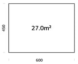 Vundamendiraam 6x4,5 m (sh. LogFoot)