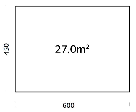 Vundamendiraam 6x4,5 m (sh. LogFoot)