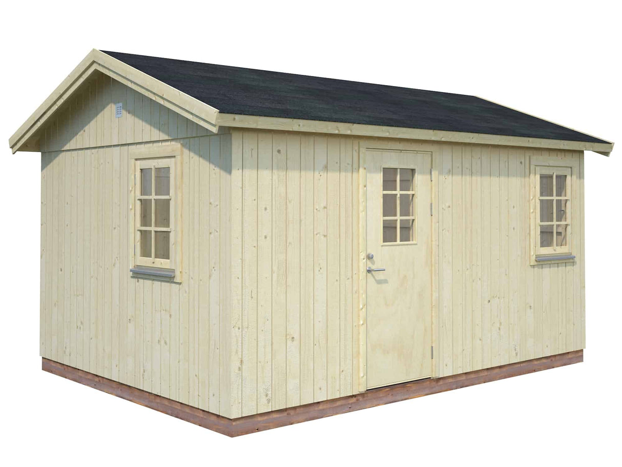 Hedwig 13.6m2 (3.3x4.52m | 18mm) Valmis seinaelementidest aiamaja