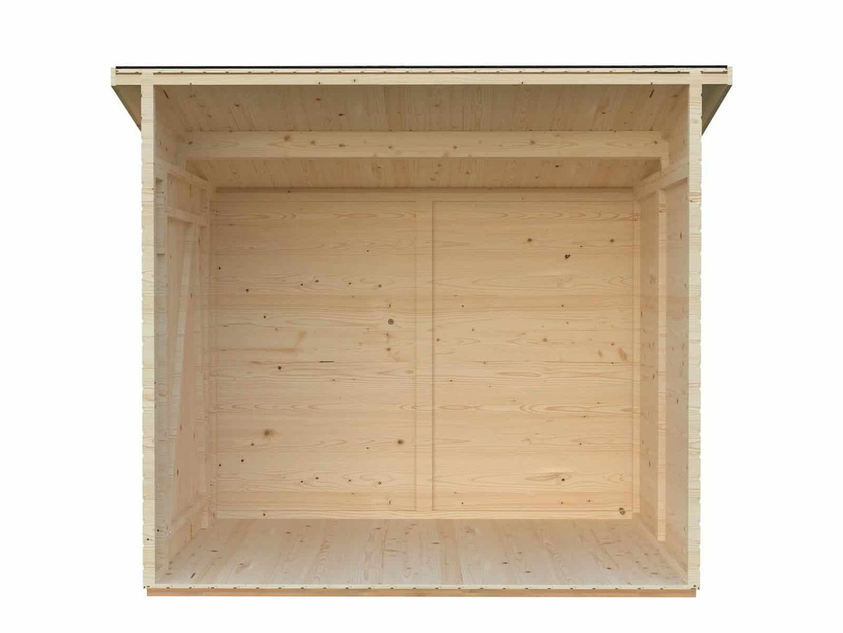 Mia 3.6m2 (2.22x1.65m | 16mm) Valmis seinaelementidest aiakuur maja seina külge kinnitamiseks