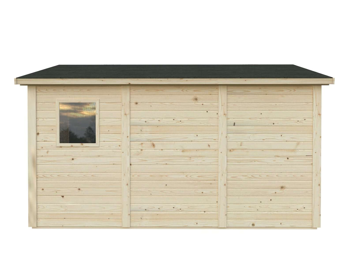 Mia 5.4m2 (3.33x1.65m | 16mm) Valmis seinaelementidest aiakuur maja seina külge kinnitamiseks