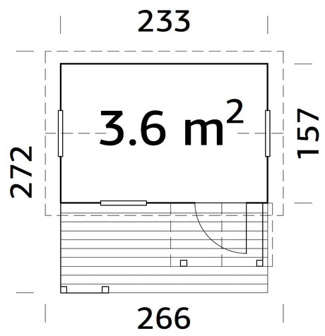 Otto 3,6 m2 terassiga mängumaja