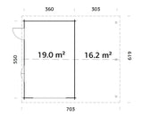 Roger 19,0+16,2 m2 kit