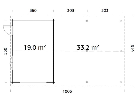 Roger 19,0+33,2 m2 kit