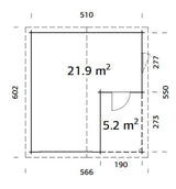 Irene/Roger 21,9+5,2 m2 kit