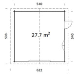 Roger 27,7 m2 kit