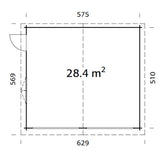 Roger 28,4 m2 kit