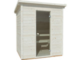 SAUNAKOMPLEKT Eir (2,6m2 | 1,8x1,6m |44mm) Aiasaun koos kerise, kivide ja katusekattega